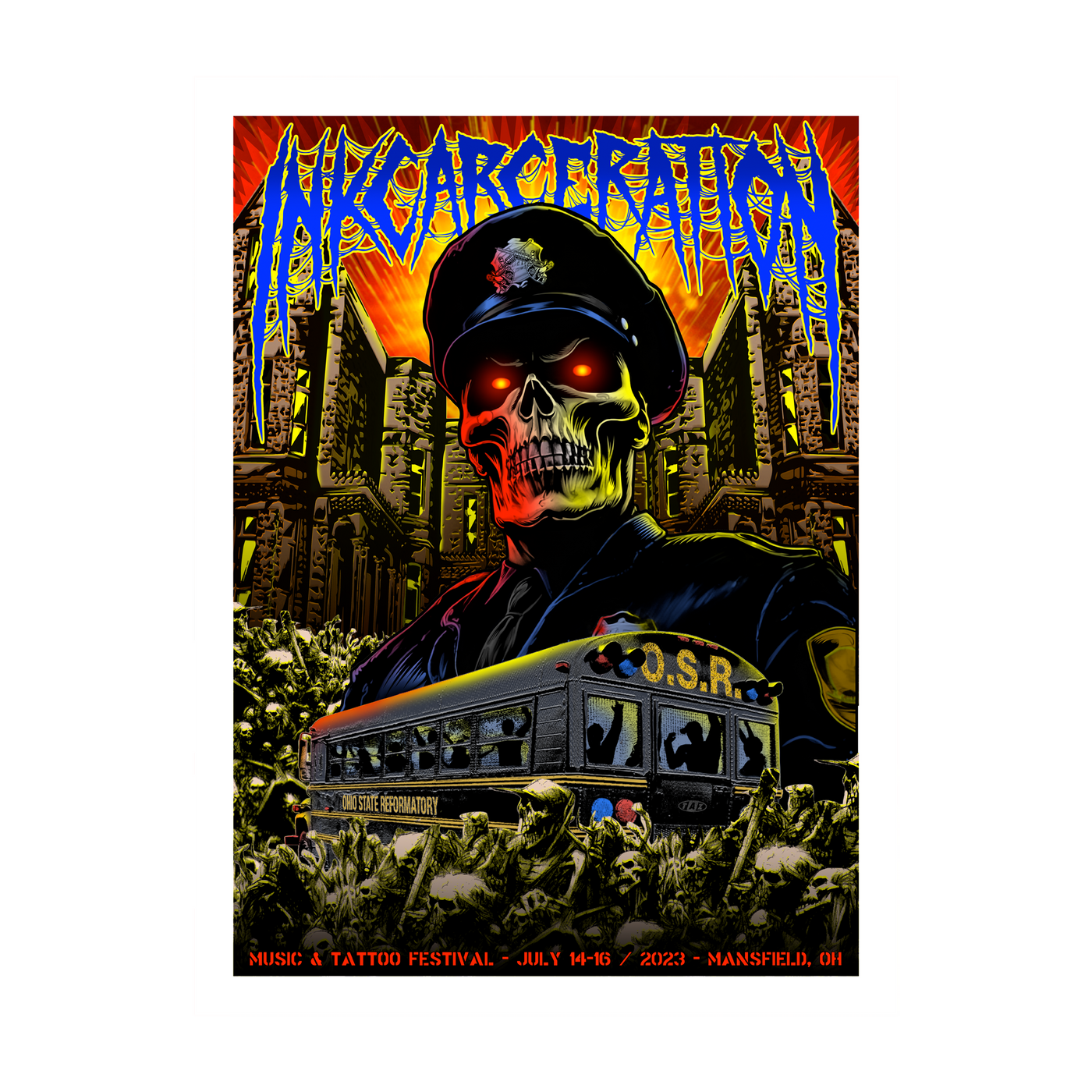 Slammer Screen Printed Poster DWP Merchandise