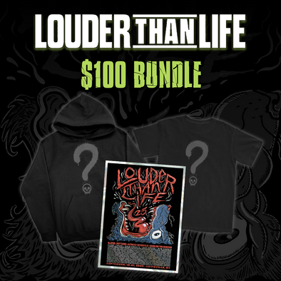 LOUDER THAN LIFE $100 Mystery Bundle (HOODIE+TEE+POSTER+ACCESSORY)