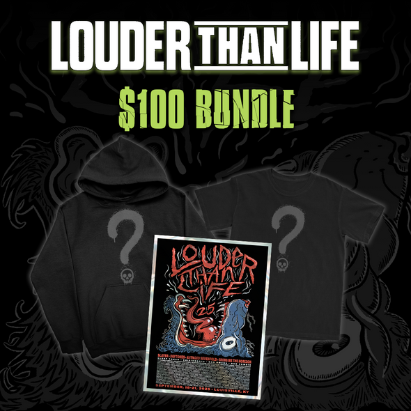 LOUDER THAN LIFE $100 Mystery Bundle (HOODIE+TEE+POSTER+ACCESSORY)