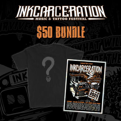 INKCARCERATION $50 Mystery Bundle (TEE+POSTER+ACCESSORY)