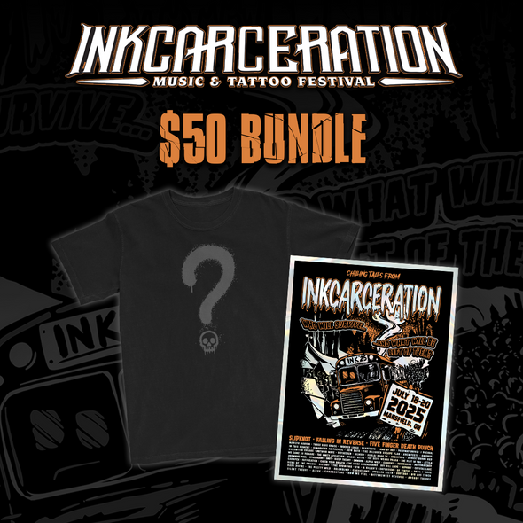 INKCARCERATION $50 Mystery Bundle (TEE+POSTER+ACCESSORY)